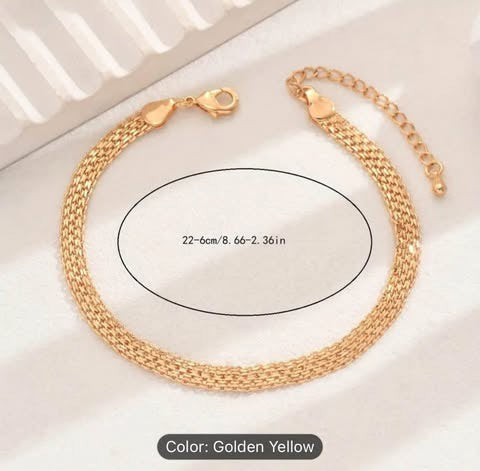 Women 21K Gold Plated Dubai Chain Anklet