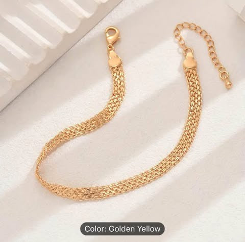 Women 21K Gold Plated Dubai Chain Anklet