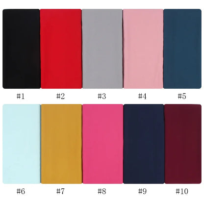 Ready-to-Wear Chiffon Hijab – Solid Color Instant Headscarf for Women