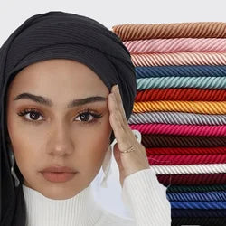 Ready-to-Wear Chiffon Hijab – Solid Color Instant Headscarf for Women