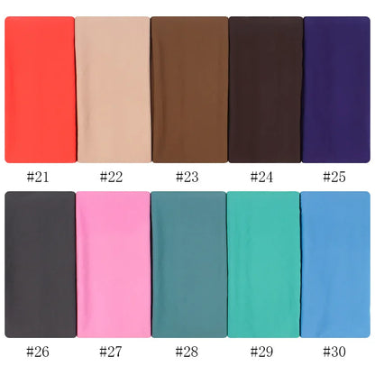 Ready-to-Wear Chiffon Hijab – Solid Color Instant Headscarf for Women
