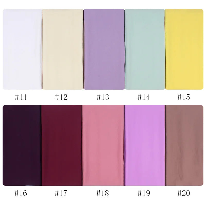 Ready-to-Wear Chiffon Hijab – Solid Color Instant Headscarf for Women