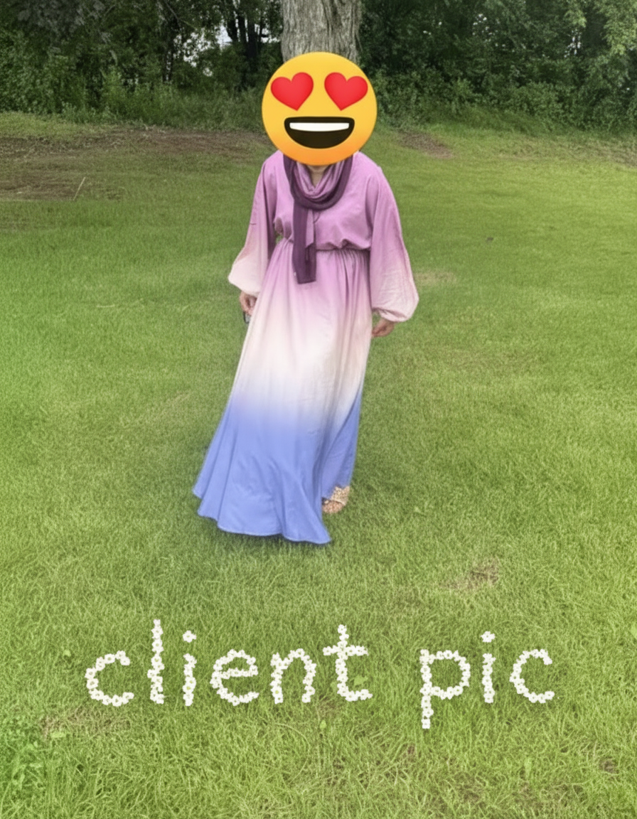 Women Ombre Long Maxi Drawstring Dress