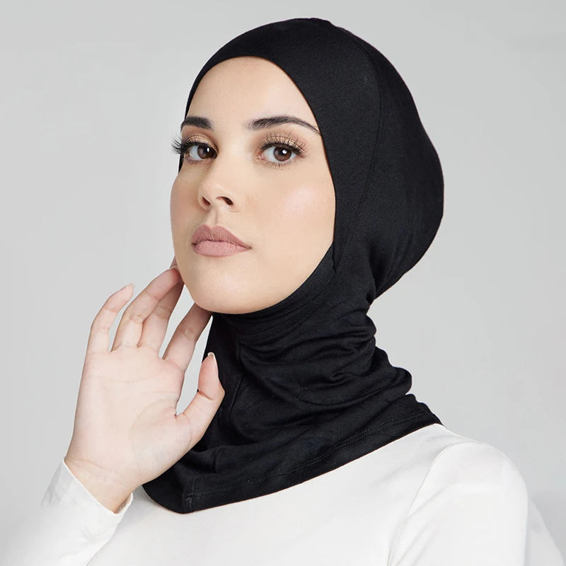 Stretch Cotton Undercap – Soft Elastic Inner Hijab Bonnet for Women