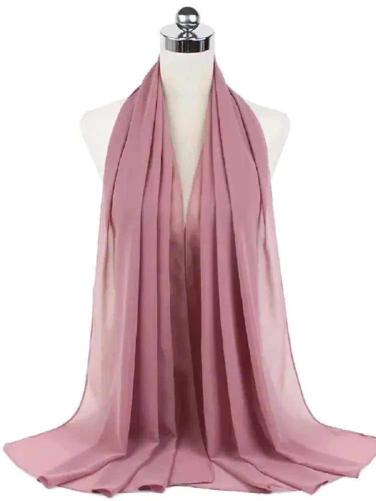 Ready-to-Wear Chiffon Hijab – Solid Color Instant Headscarf for Women