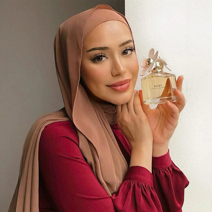 Lightweight Chiffon Hijab Shawl – Plain Solid Colors