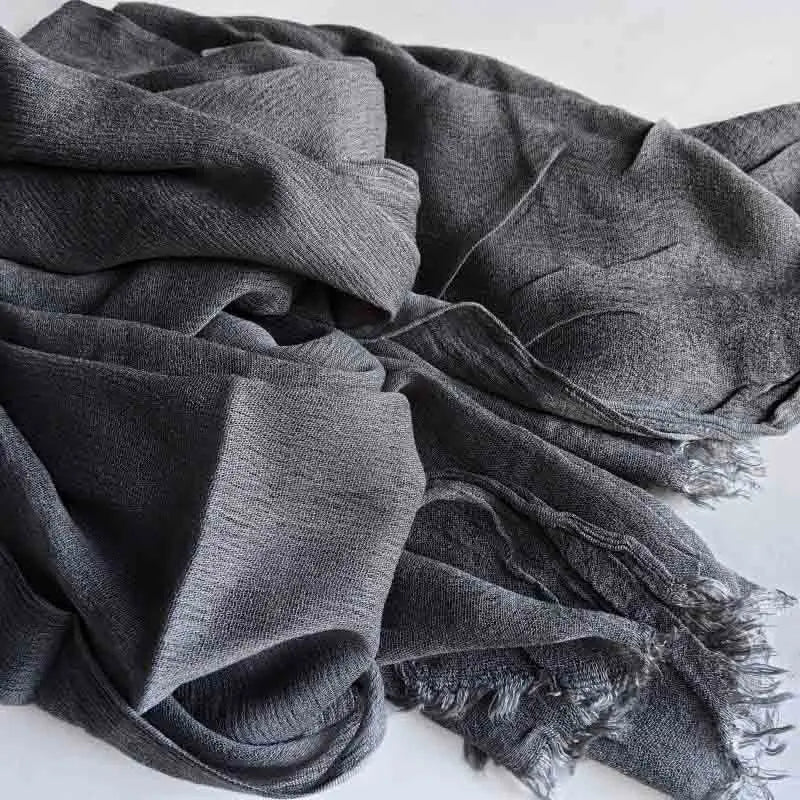 Women’s Crinkle Cotton Hijab – Oversized Rayon Scarf & Shawl Wrap