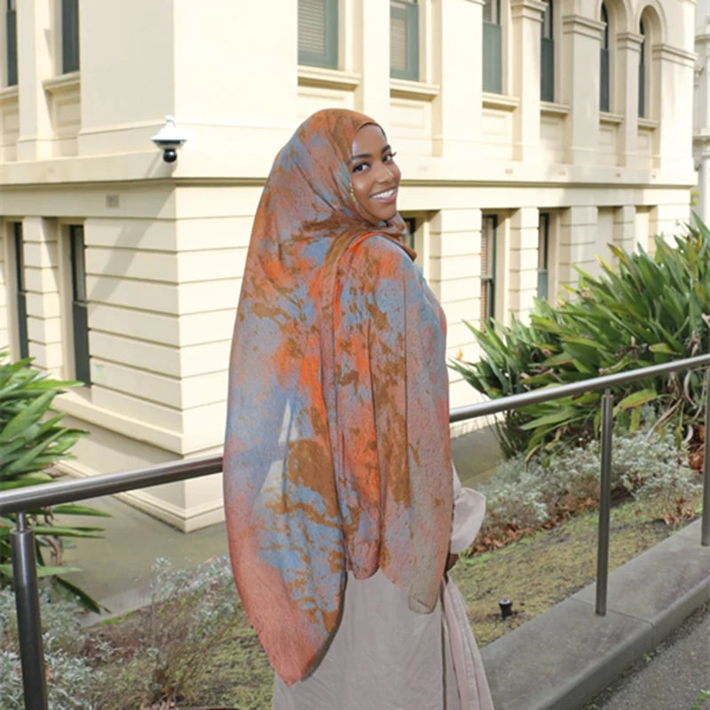 Printed Hijab Scarf Collection – Floral, Bohemian, Leopard, Marble & More Designs for Women