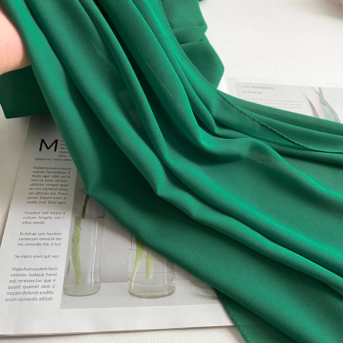 Premium Chiffon Hijab Scarf – Plain Solid Color Maxi Wrap for Women