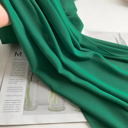 Premium Chiffon Hijab Scarf – Plain Solid Color Maxi Wrap for Women