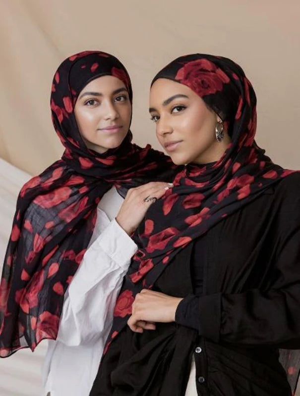 Printed Hijab Scarf Collection – Floral, Bohemian, Leopard, Marble & More Designs for Women