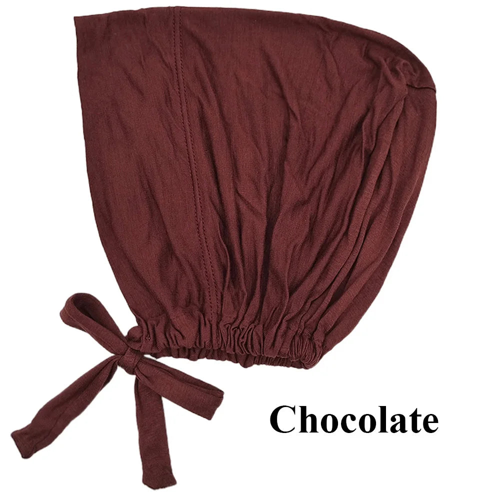 Soft Underscarf Bonnet – Modal Inner Hijab Turban Headwrap for Women
