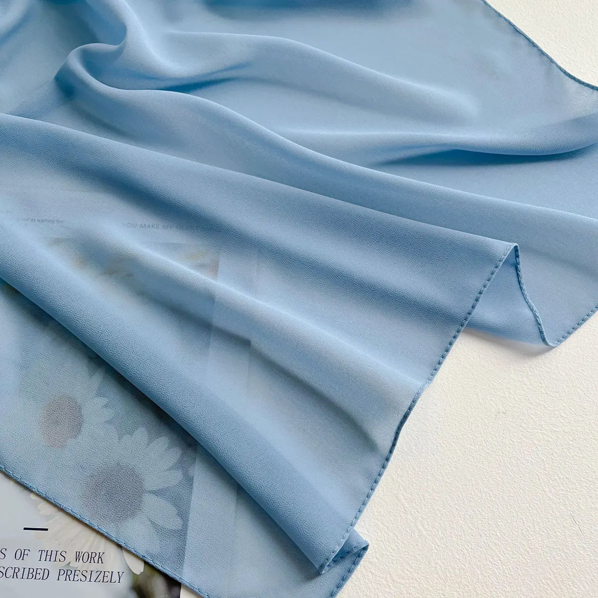 Premium Chiffon Hijab Scarf – Plain Solid Color Maxi Wrap for Women