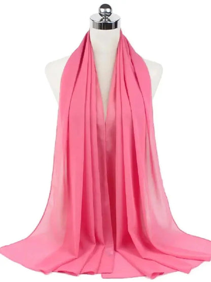 Ready-to-Wear Chiffon Hijab – Solid Color Instant Headscarf for Women