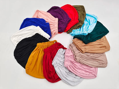 Soft Underscarf Bonnet – Modal Inner Hijab Turban Headwrap for Women