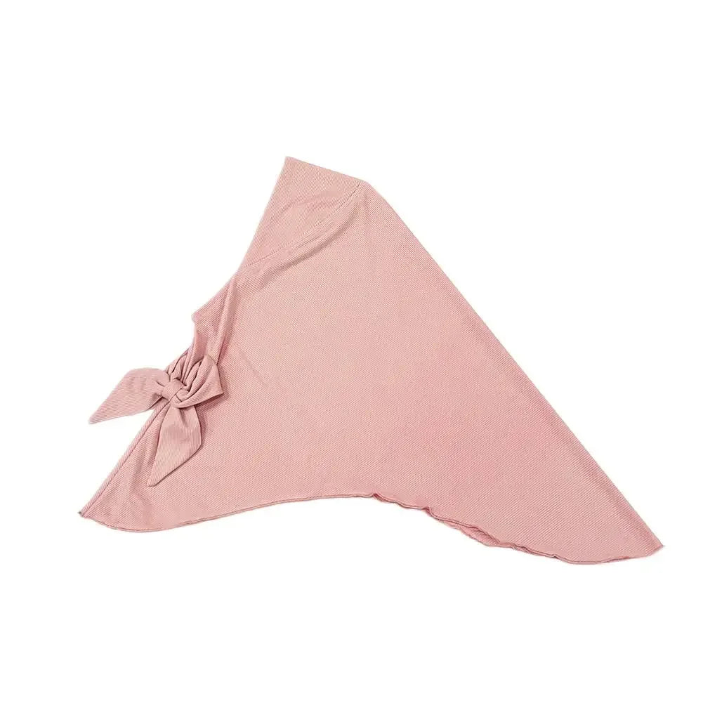 Children’s Muslim Headscarf – Vertical Stripe Hijab Hat for Girls (2–6 Years)