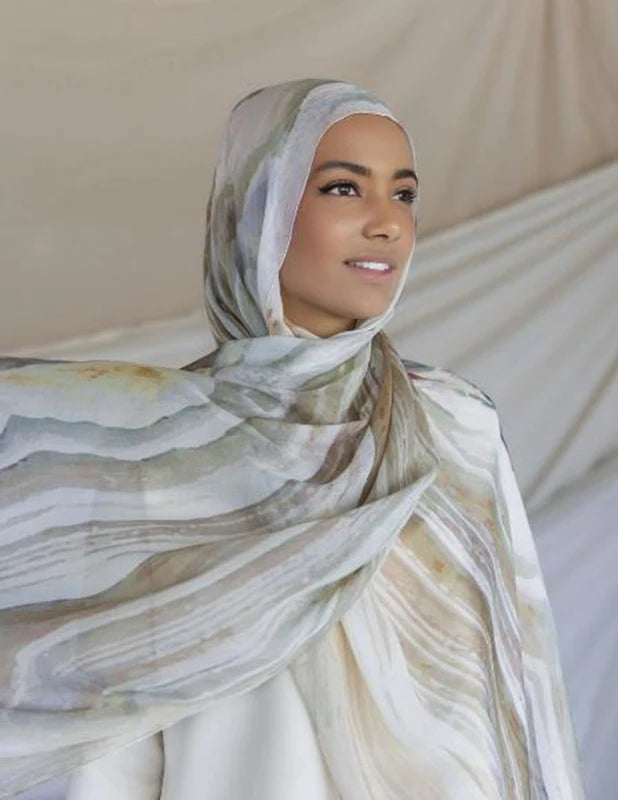 Printed Hijab Scarf Collection – Floral, Bohemian, Leopard, Marble & More Designs for Women