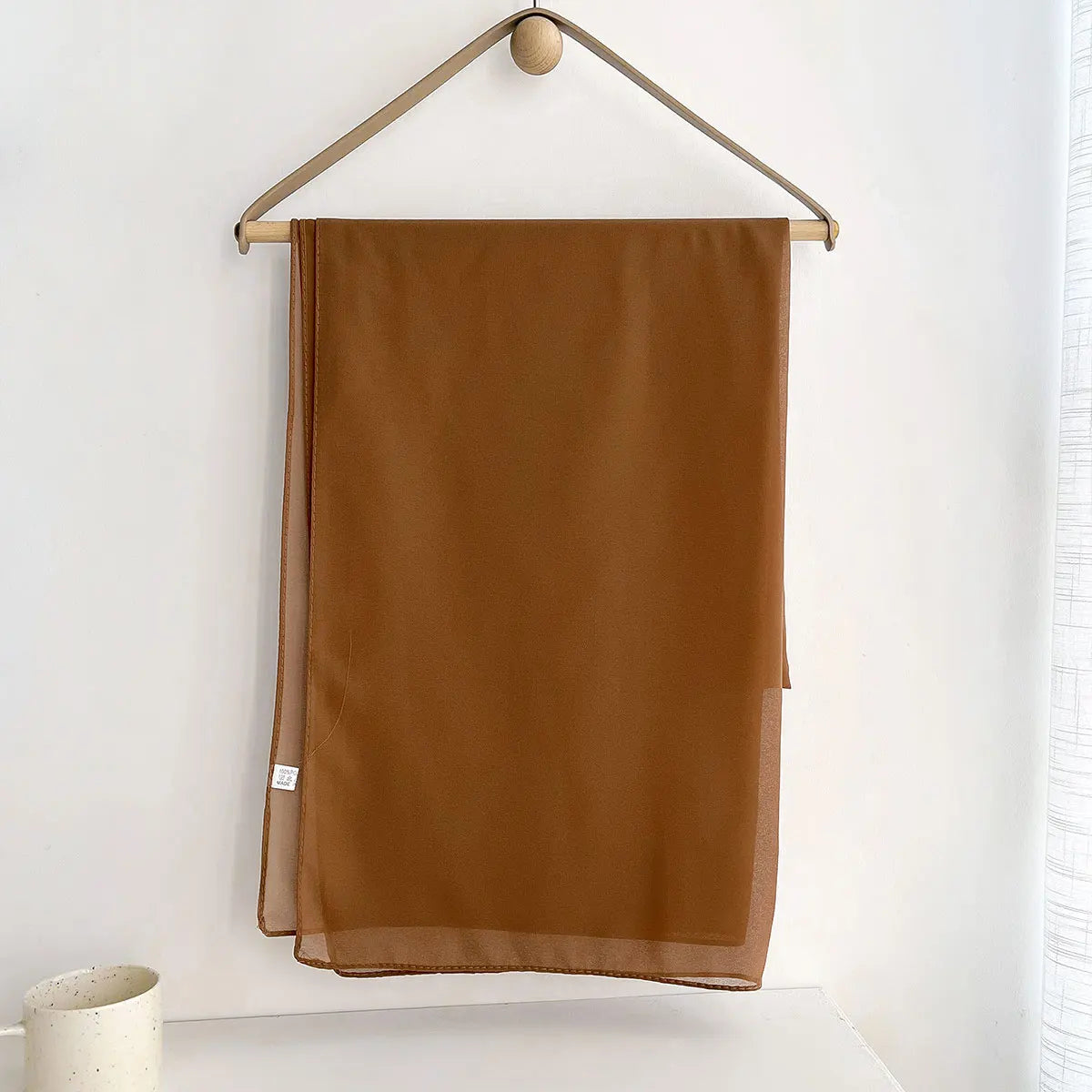 Premium Chiffon Hijab Scarf – Plain Solid Color Maxi Wrap for Women