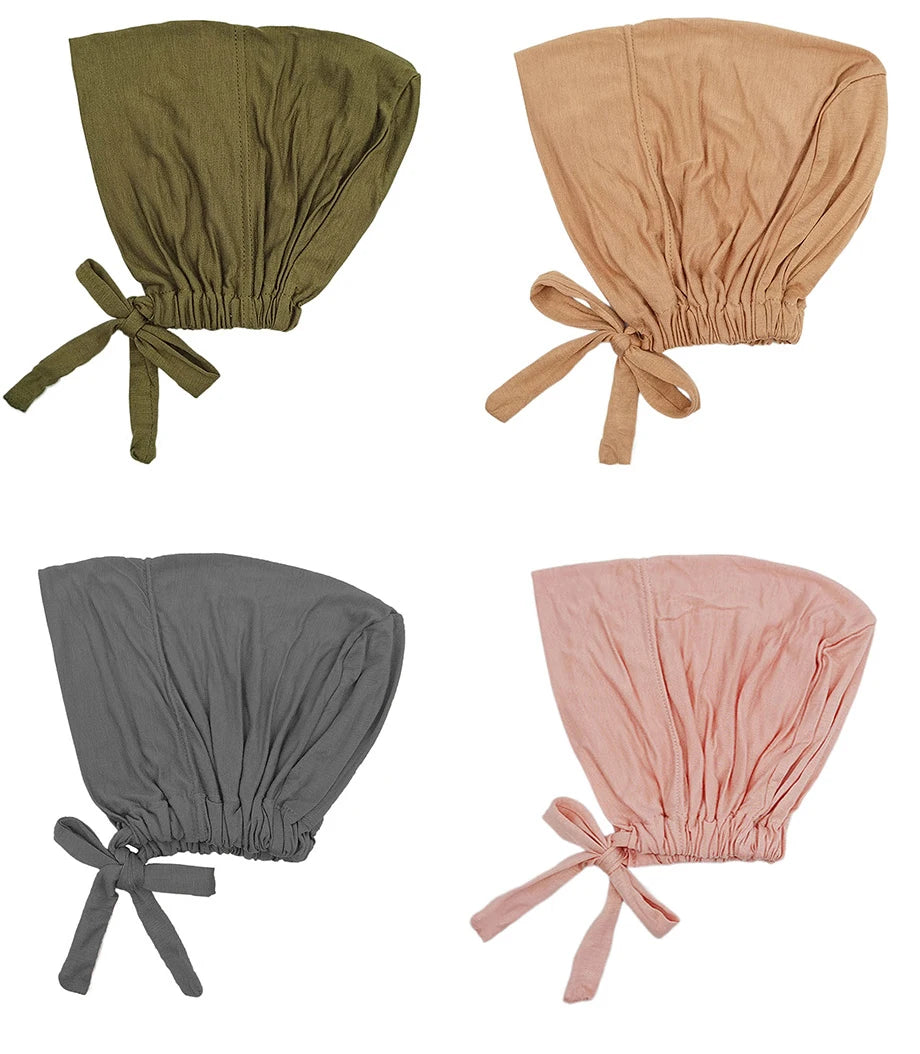 Soft Underscarf Bonnet – Modal Inner Hijab Turban Headwrap for Women