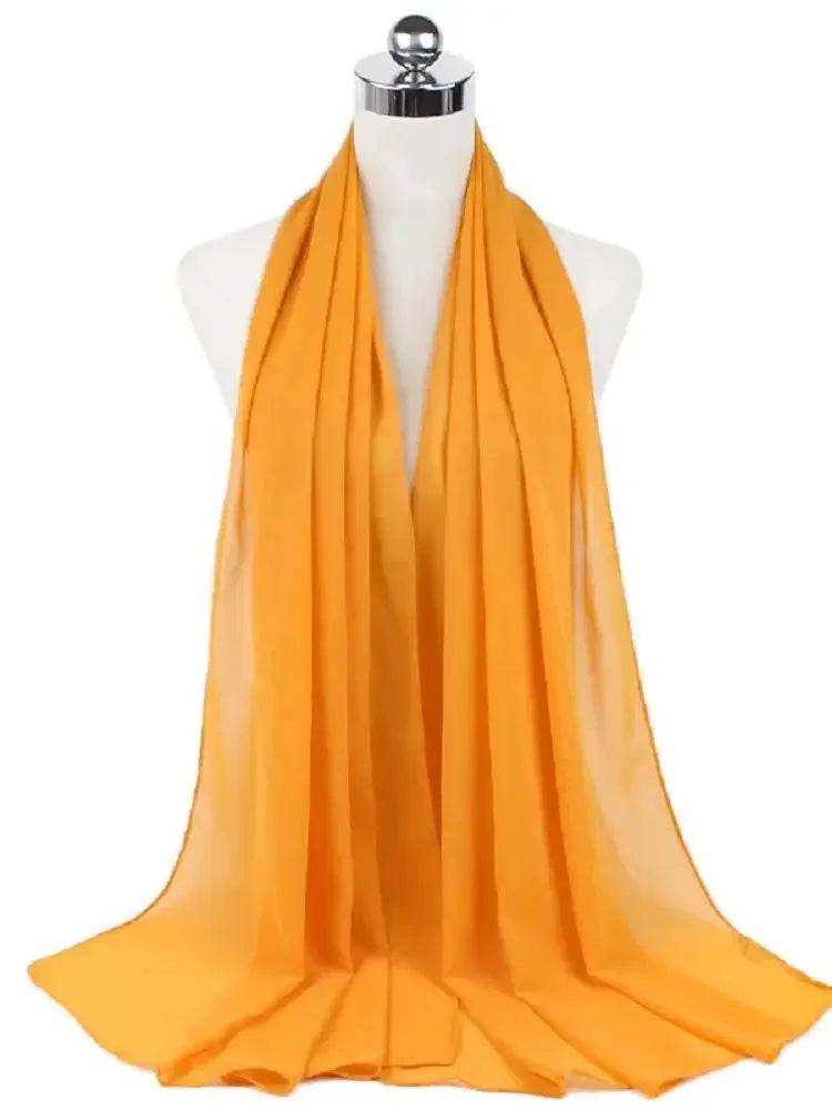Ready-to-Wear Chiffon Hijab – Solid Color Instant Headscarf for Women