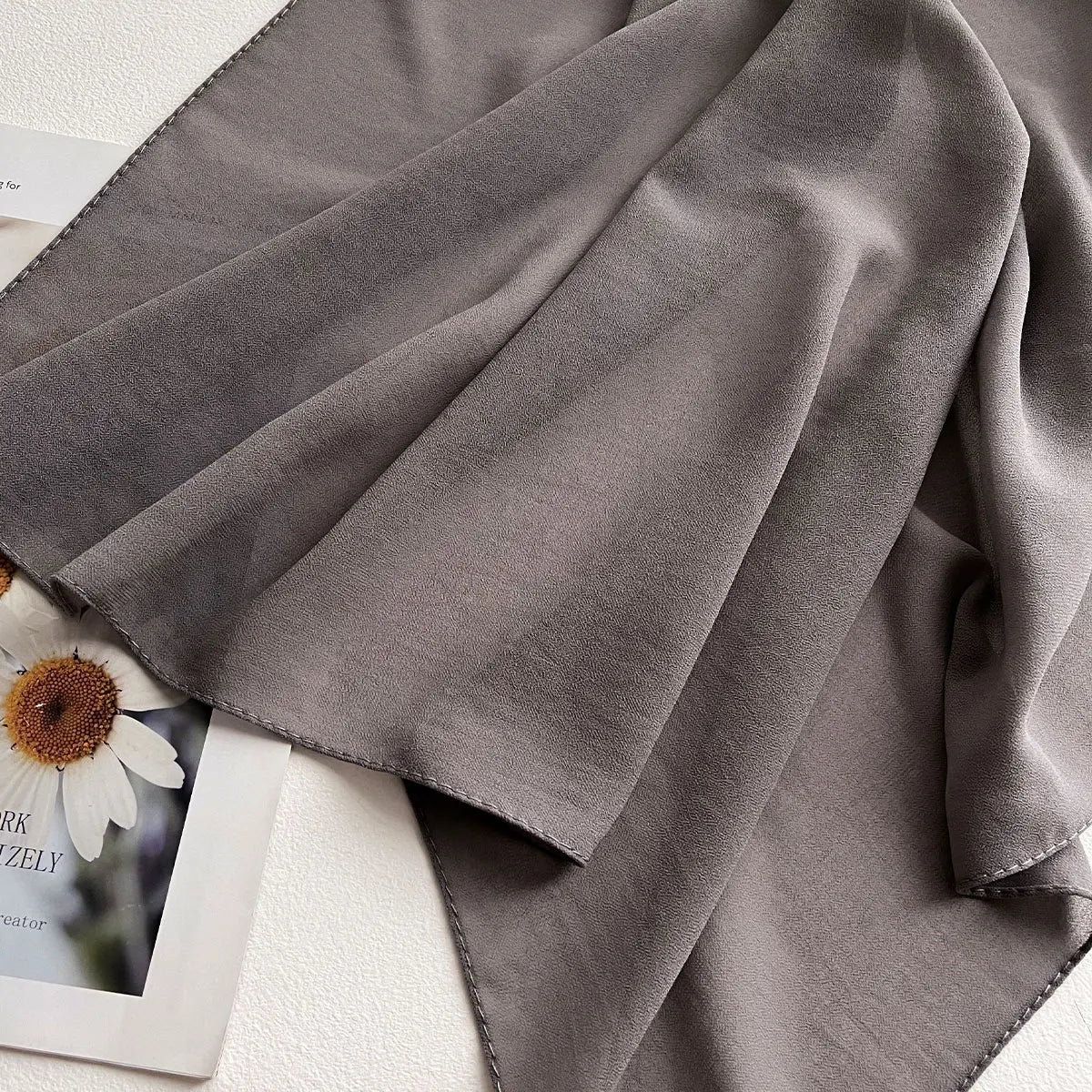 Premium Chiffon Hijab Scarf – Plain Solid Color Maxi Wrap for Women