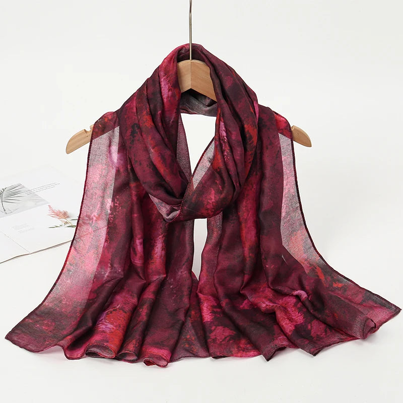 Printed Hijab Scarf Collection – Floral, Bohemian, Leopard, Marble & More Designs for Women