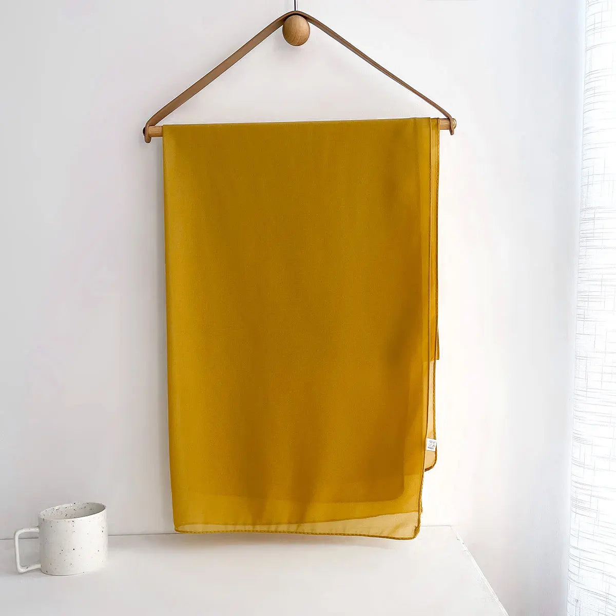 Premium Chiffon Hijab Scarf – Plain Solid Color Maxi Wrap for Women