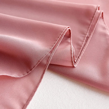 Premium Chiffon Hijab Scarf – Plain Solid Color Maxi Wrap for Women