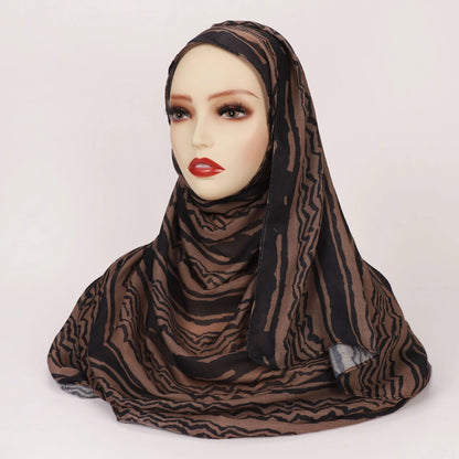 Printed Hijab Scarf Collection – Floral, Bohemian, Leopard, Marble & More Designs for Women