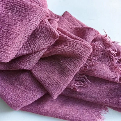 Women’s Crinkle Cotton Hijab – Oversized Rayon Scarf & Shawl Wrap