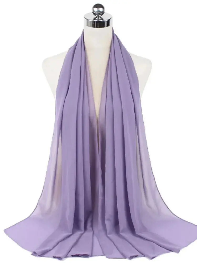 Ready-to-Wear Chiffon Hijab – Solid Color Instant Headscarf for Women