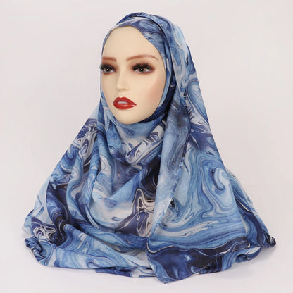 Printed Hijab Scarf Collection – Floral, Bohemian, Leopard, Marble & More Designs for Women