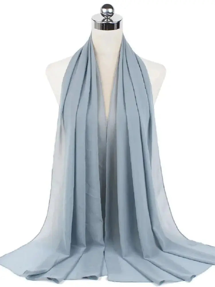 Ready-to-Wear Chiffon Hijab – Solid Color Instant Headscarf for Women