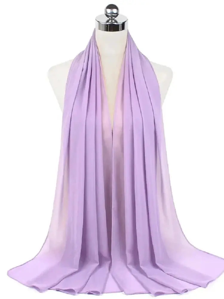 Ready-to-Wear Chiffon Hijab – Solid Color Instant Headscarf for Women