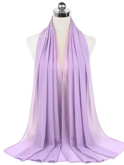 Ready-to-Wear Chiffon Hijab – Solid Color Instant Headscarf for Women
