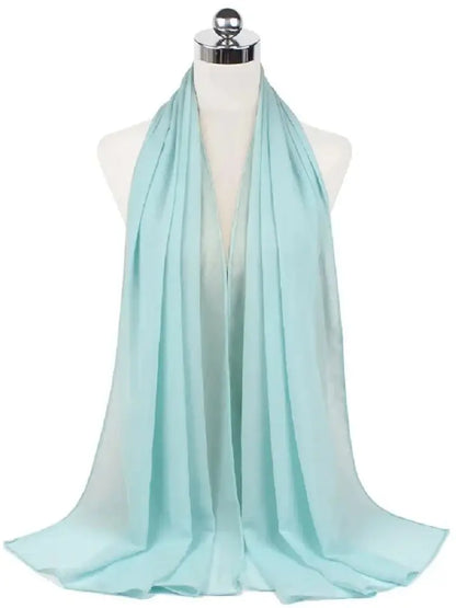 Ready-to-Wear Chiffon Hijab – Solid Color Instant Headscarf for Women