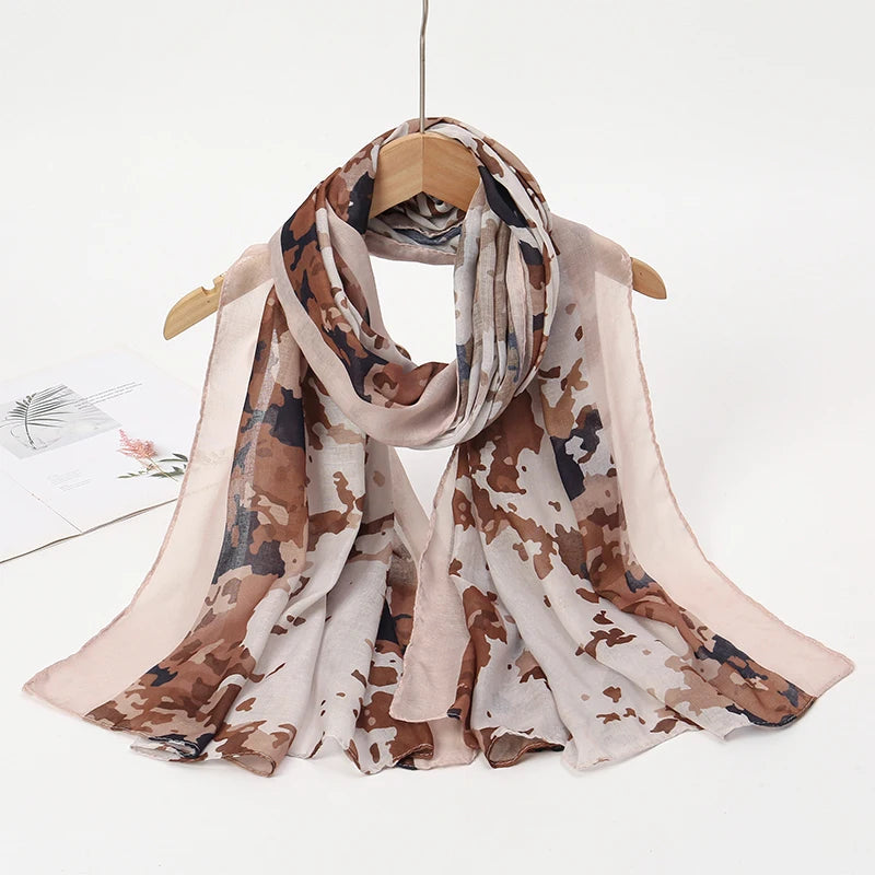 Printed Hijab Scarf Collection – Floral, Bohemian, Leopard, Marble & More Designs for Women
