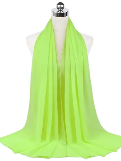 Ready-to-Wear Chiffon Hijab – Solid Color Instant Headscarf for Women