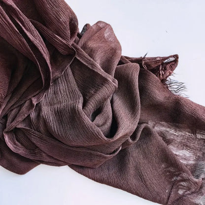 Women’s Crinkle Cotton Hijab – Oversized Rayon Scarf & Shawl Wrap