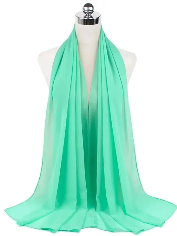 Ready-to-Wear Chiffon Hijab – Solid Color Instant Headscarf for Women
