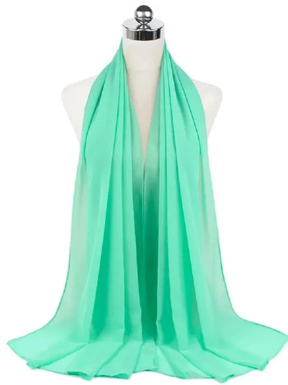 Ready-to-Wear Chiffon Hijab – Solid Color Instant Headscarf for Women