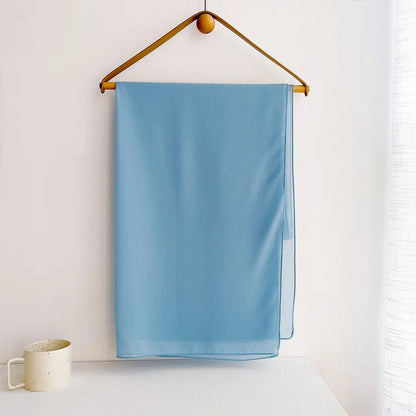 Premium Chiffon Hijab Scarf – Plain Solid Color Maxi Wrap for Women