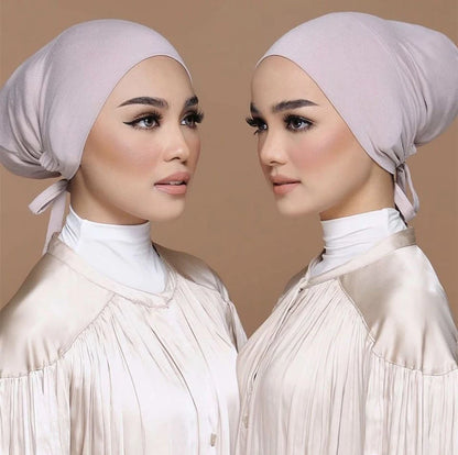 Soft Underscarf Bonnet – Modal Inner Hijab Turban Headwrap for Women