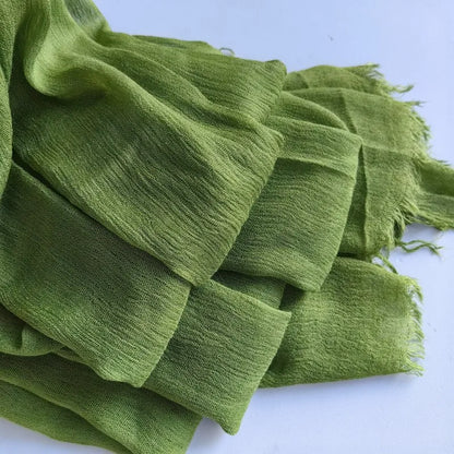 Women’s Crinkle Cotton Hijab – Oversized Rayon Scarf & Shawl Wrap