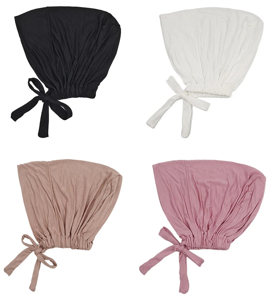 Soft Underscarf Bonnet – Modal Inner Hijab Turban Headwrap for Women