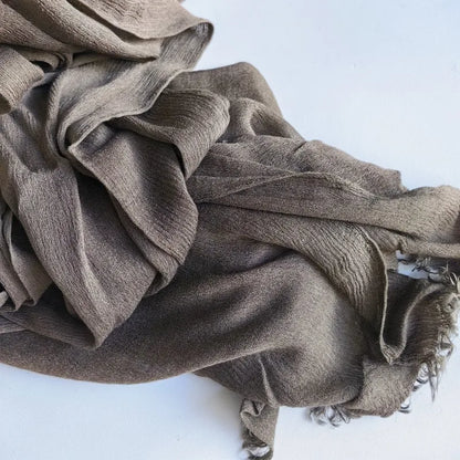 Women’s Crinkle Cotton Hijab – Oversized Rayon Scarf & Shawl Wrap