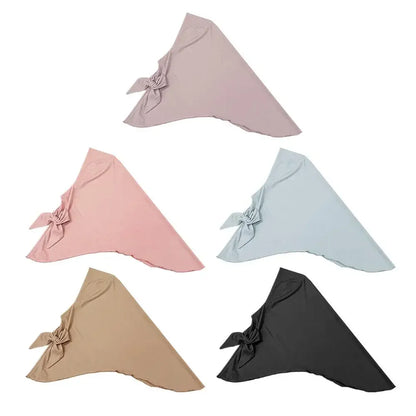 Children’s Muslim Headscarf – Vertical Stripe Hijab Hat for Girls (2–6 Years)