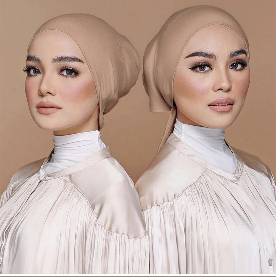 Soft Underscarf Bonnet – Modal Inner Hijab Turban Headwrap for Women