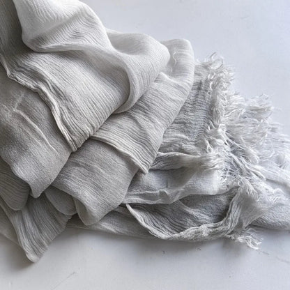 Women’s Crinkle Cotton Hijab – Oversized Rayon Scarf & Shawl Wrap