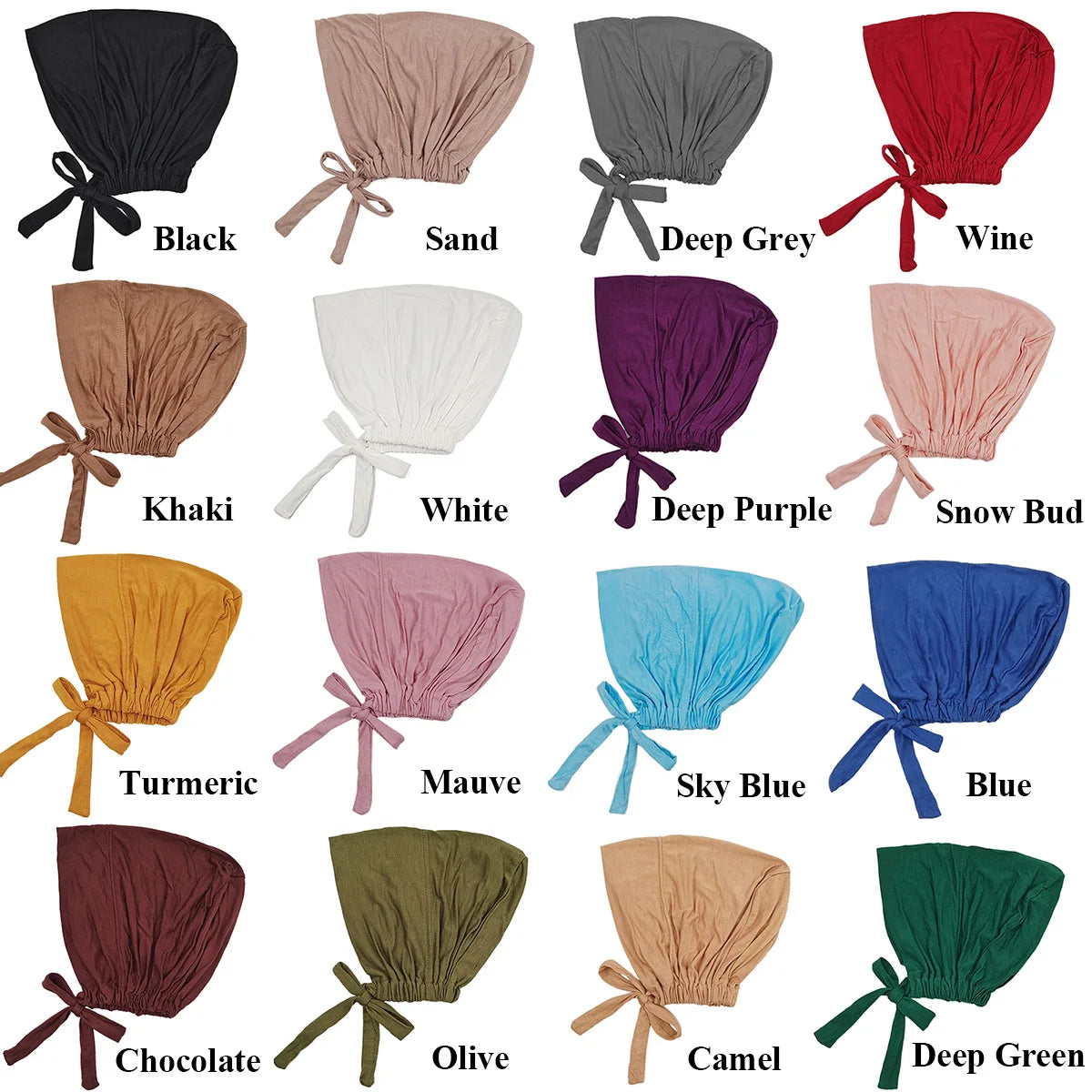 Soft Underscarf Bonnet – Modal Inner Hijab Turban Headwrap for Women
